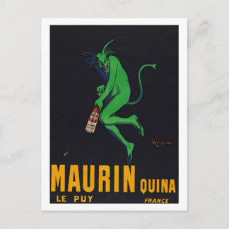 Maurin Quina Absinthe Postcard