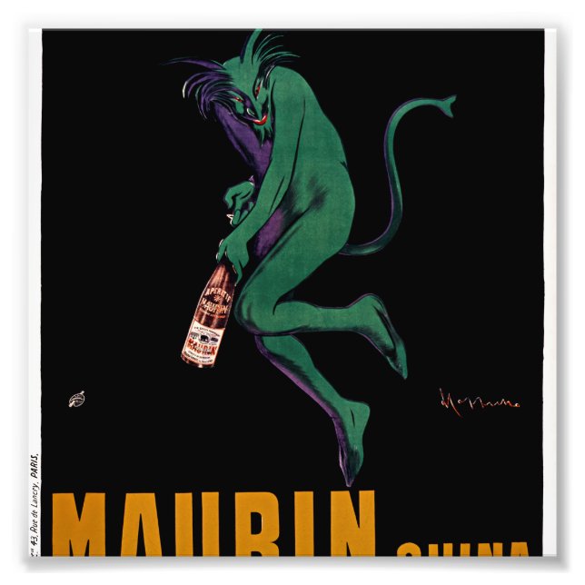 Maurin Quina Green Devil by Cappiello Photo Print (Front)