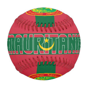 Mauritania Flag and Coat of Arms Patriotic Baseball