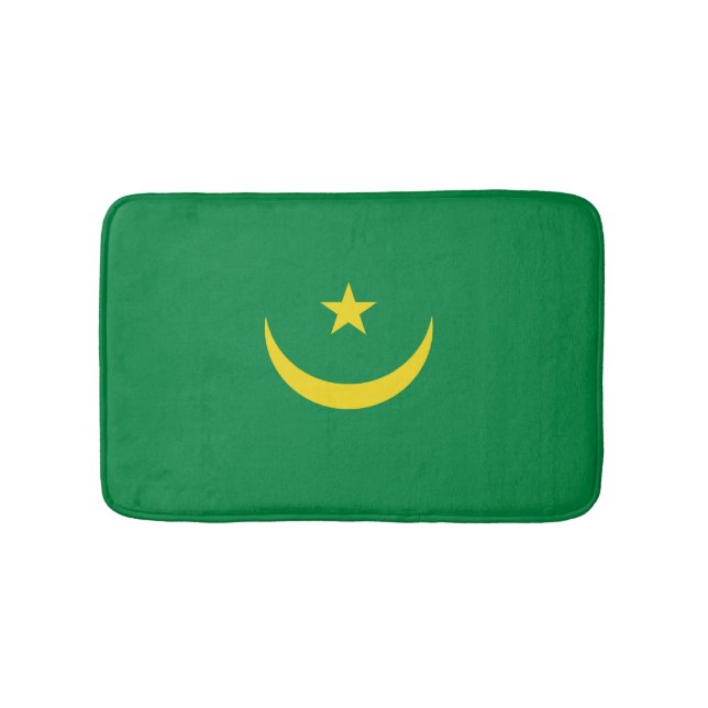 Mauritania flag bath mat (Front)
