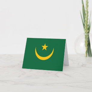 Mauritania Flag Card