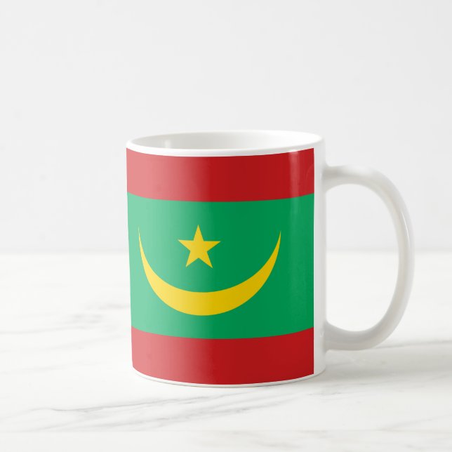  Mauritania Flag Ceramic Mug (Right)