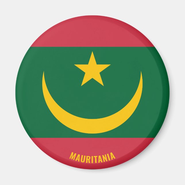 Mauritania Flag Charming Patriotic Magnet (Front)