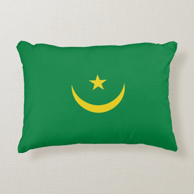 Mauritania flag decorative cushion (Front)