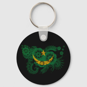 Mauritania Flag Key Ring