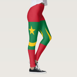 Mauritania Flag Leggings
