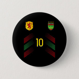Mauritania Flag Mauritanian Pride Lovers 6 Cm Round Badge