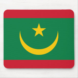 Mauritania Flag Mouse Pad