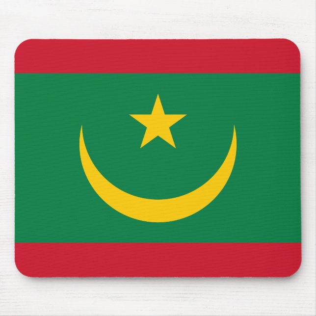 Mauritania Flag Mouse Pad (Front)
