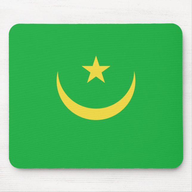 Mauritania Flag Mousepad (Front)