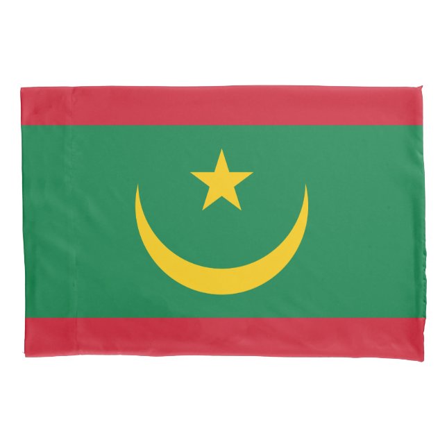 Mauritania Flag Pillowcase (Front)
