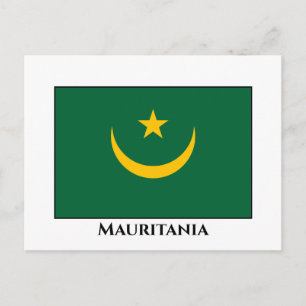 Mauritania Flag Postcard