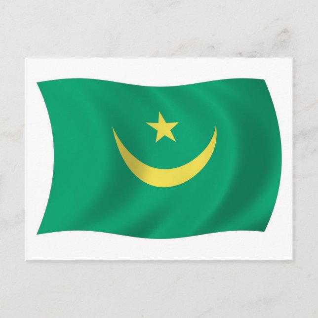 Mauritania Flag Postcard (Front)