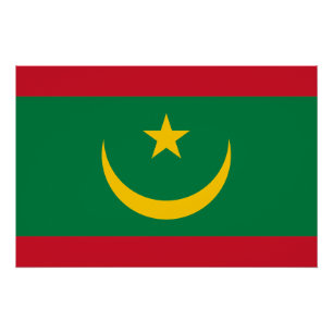 Mauritania Flag Poster