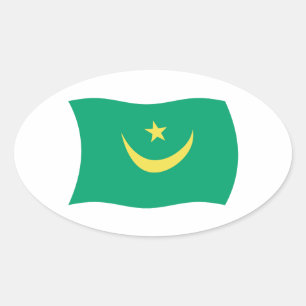 Mauritania Flag Sticker