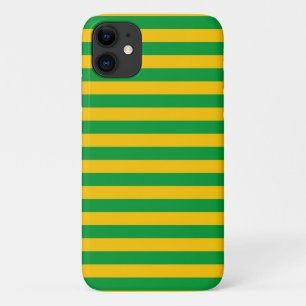 Mauritania flag stripes country symbol green yello iPhone 11 case