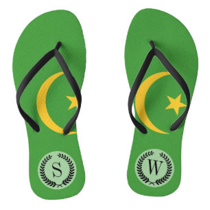 Mauritania Flag Thongs