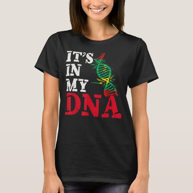 Mauritania Its In My Dna Mauritanian Flag Mauritan T-Shirt (Front)