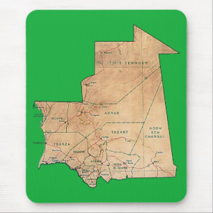 Mauritania Map Mousepad