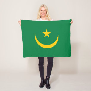 Mauritania Old Flag Fleece Blanket