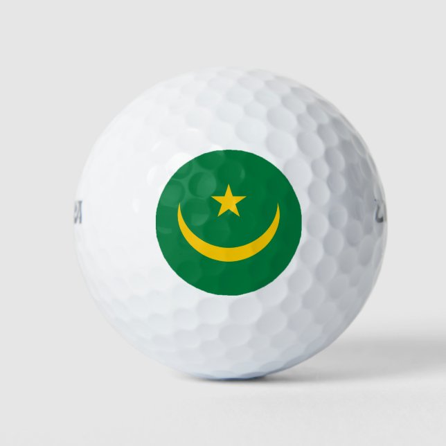 Mauritania Old Flag Golf Balls (Front)