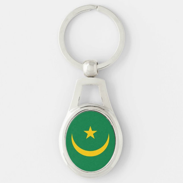 Mauritania Old Flag Key Ring (Front)
