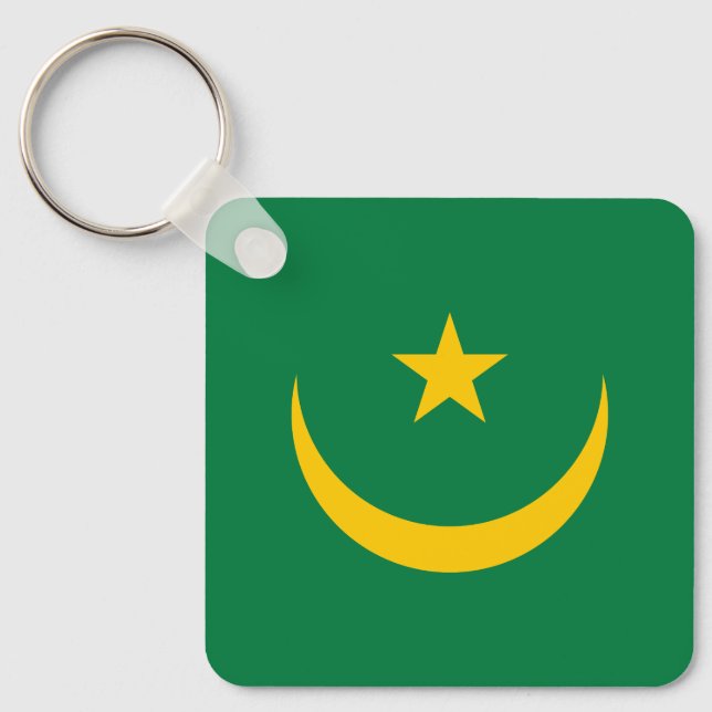 Mauritania Old Flag Key Ring (Front)