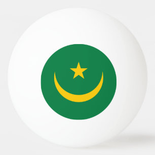 Mauritania Old Flag Ping Pong Ball