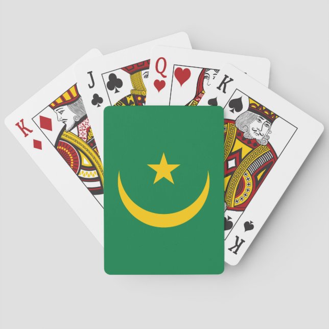 Mauritania Old Flag Playing Cards (Back)