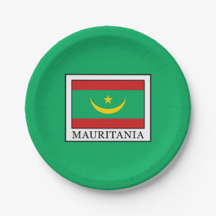 Mauritania Paper Plate