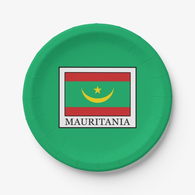 Mauritania Paper Plate (Front)