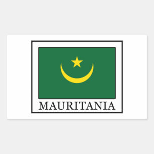 Mauritania Rectangular Sticker