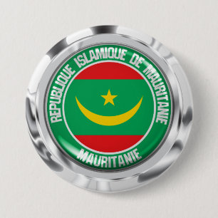 Mauritania Round Emblem 7.5 Cm Round Badge