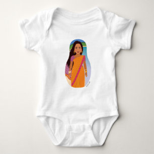 Mauritian, Indian Matryoshka Baby Bodysuit