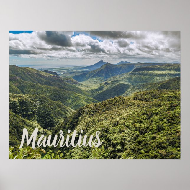 Mauritius Black River Gorges Viewpoint gift Luggag Poster (Front)