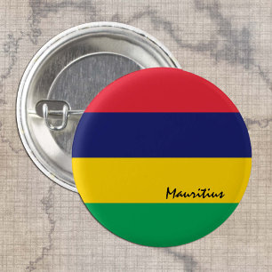 Mauritius button, patriotic Mauritius Flag fashion 3 Cm Round Badge