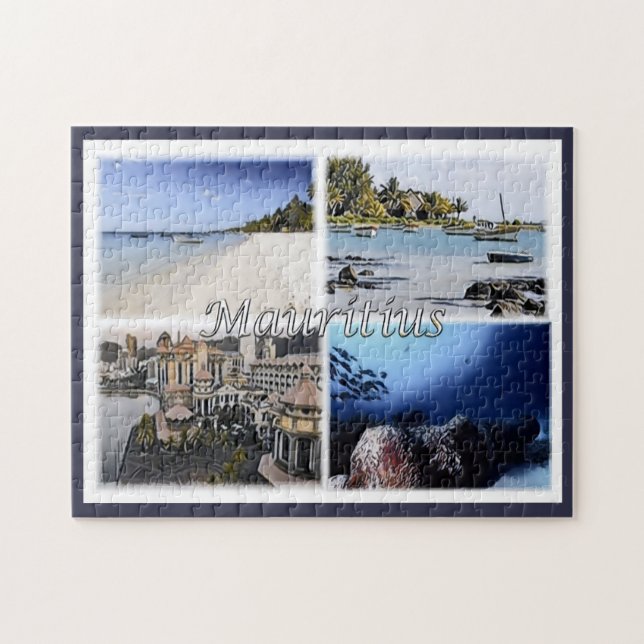 Mauritius - Cap Malheureux - Mosaic - Jigsaw Puzzle (Horizontal)