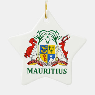 mauritius - emblem/flag/coat of arms/symbol ceramic tree decoration