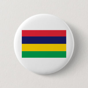 Mauritius Flag 6 Cm Round Badge