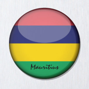 Mauritius flag & African - travel/sports fans Magnet