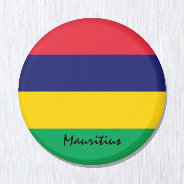 Mauritius flag & African - travel/sports fans Magnet (Creator Uploaded)