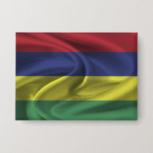 Mauritius Flag Button