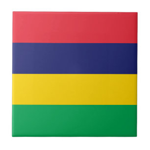 Mauritius Flag Ceramic Tile