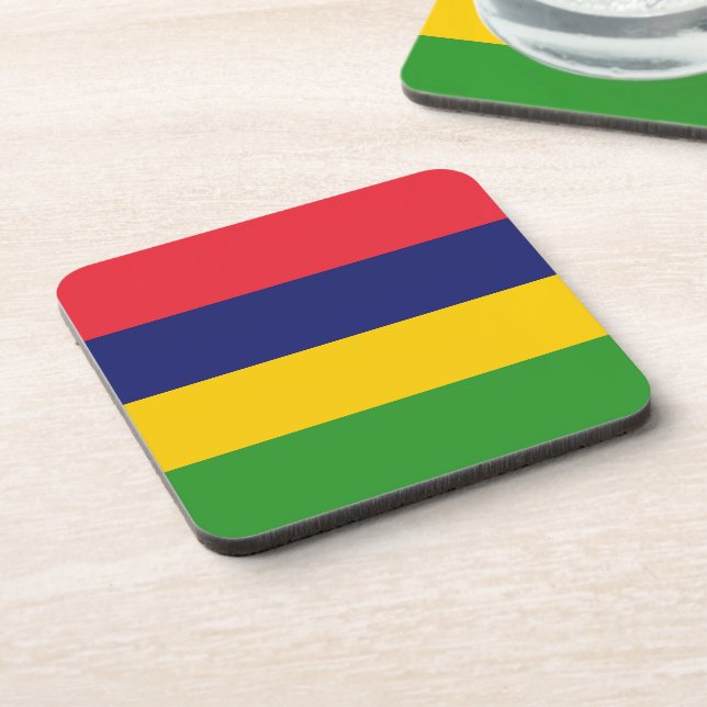 Mauritius flag coaster (Left Side)