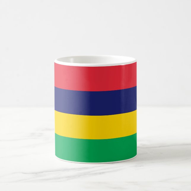 Mauritius Flag Coffee Mug (Center)