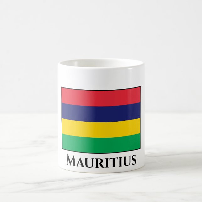 Mauritius Flag Coffee Mug (Center)