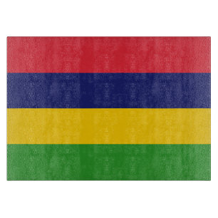 Mauritius flag cutting board