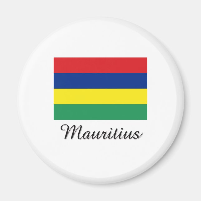 Mauritius Flag Design Magnet (Front)