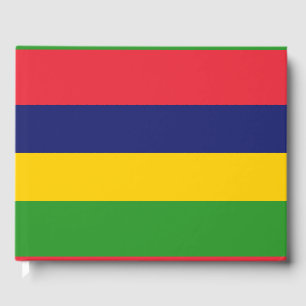 Mauritius flag guest book