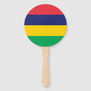 Mauritius Flag Hand Fan